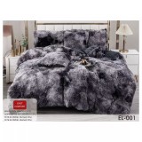 Lenjerie Fluffy Super Pufoasa 6 Piese, Gri Pestrit - EL001