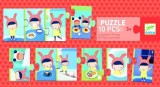 Puzzle trio activitati de peste zi, Djeco