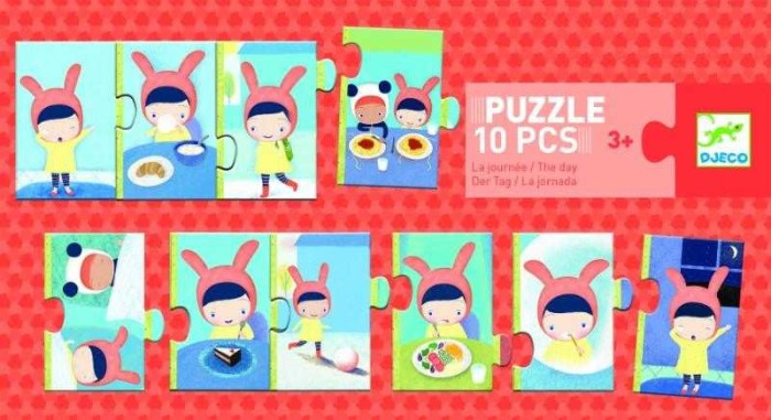 Puzzle trio activitati de peste zi
