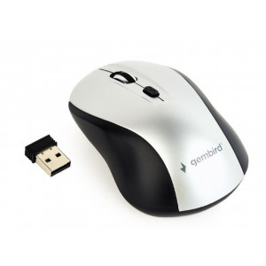 Mouse Gembird MUSW-4B-02 Black-Silver foto