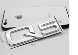 Emblema Audi Q5, Plastic, Montare Banda Dublu Adeziva, Logo Auto
