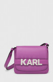 Cumpara ieftin Karl Lagerfeld poseta culoarea violet