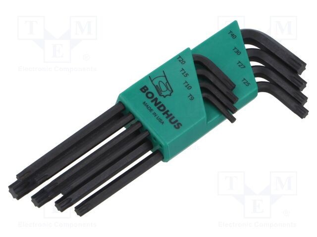 Set chei Torx&reg; BONDHUS TX09-TX40 lungi