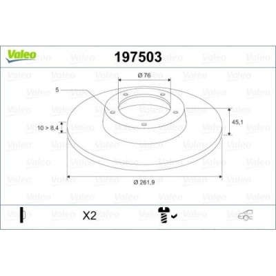 Valeo Disc frana foto