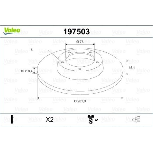 Valeo Disc frana