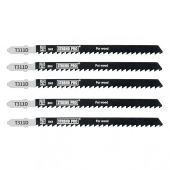Set 5 panze fierastrau pendular pentru lemn, Strend Pro T311D 132 mm foto