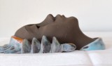 Masca de perete/ aplica ceramica Karlsruhe 1960