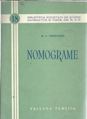 Nomograme - M. V. Pentkovski foto