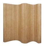 Paravan de cameră din bambus, culoare naturală, 250 x 165 cm, vidaXL