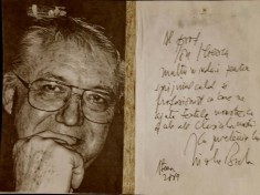 Nicolae Breban - autograf. Dedicație datată Atena, 2007