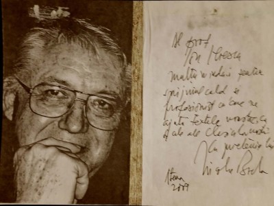 Nicolae Breban - autograf. Dedicație datată Atena, 2007 foto