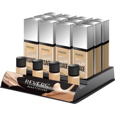 Set 12 bucati Fond de ten cu pompita, Skin Visage Expert, Revers, 30 ml foto