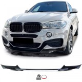 Lipsa spoiler frontal performanta negru lucios potrivit pentru BMW X6 F16 14-19 Performance AutoTuning