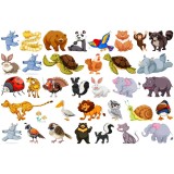 Sticker Animale Diverse - 60x90 cm