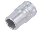Tubulară HEX 14mm 1/2 38mm Oțel Cromat Scurtă