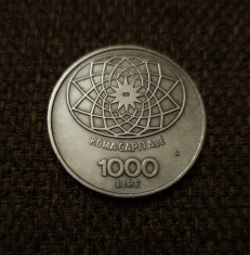 1000 lire 1970, Italia, argint foto