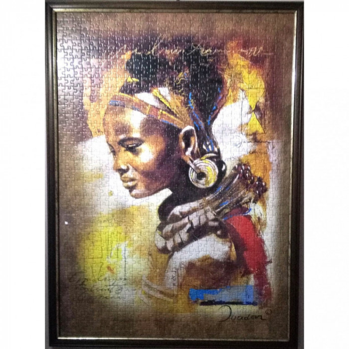 Puzzle inramat &quot;African Beauty&quot;