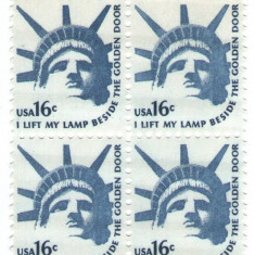 Statele Unite 1978 - statuia Liberty, neuzata de 4
