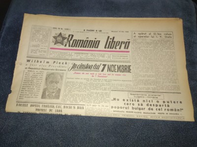 ZIARUL ROMANIA LIBERA 12 OCTOMBRIE 1949 foto