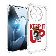 Husa antisoc pentru oneplus 13, airbag pro, clear, keep it up foto