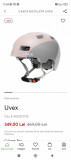 Casca noua dama ciclism UVEX CITY 4 cu LED Dust Ros&eacute;/Grey , 55 - 58 cm.