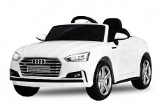 Masinuta electrica Audi S5 Cabriolet 2x35W CU ROTI MOI 12V Alb foto