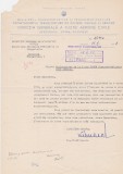 Scrisoare aviație TAROM București&ndash;Belgrad&ndash;Atena, document oficial 1958