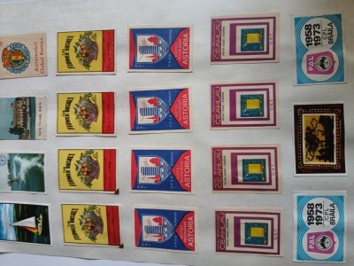 superba colectie cutii chibrituri PAL Braila , REPUBLICA SOCIALISTA ROMANIA , stare exceptionala foto