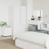 vidaXL Dulap de Baie Alb 40,5 x 40 x 44 cm Lemn compozit 888947