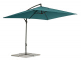 Umbrela pentru gradina/terasa Texas, Bizzotto, 300 x 200 x 260 cm, stalp 48 mm, stalp rotativ 360&deg;, otel/poliester, albastru