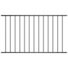 VidaXL Panou de gard, negru, 1,7 x 1,25 m, oțel vopsit electrostatic