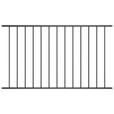 Panou de gard din oțel vopsit &icirc;n c&acirc;mp electrostatic 1,7x1,25 m negru