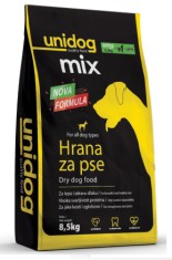 UNI DOG MIX 8.5Kg- Hrana uscata pentru cainii adulti de toate rasele, taliile. Amestec complet, 18% proteina, -8.5 kg