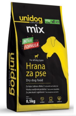 UNI DOG MIX 8.5Kg- Hrana uscata pentru cainii adulti de toate rasele, taliile. Amestec complet, 18% proteina, -8.5 kg foto