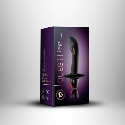 Stimulator prostata Quest Black vibrator anal foto