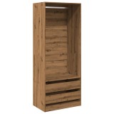 Cumpara ieftin Sifonier, stejar artizanal, 80x50x200 cm, lemn prelucrat
