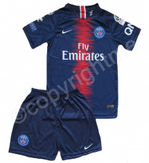 Compleu Echipament FOTBAL pt. copii PSG NEYMAR model 2018-2019 foto