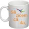 Cana alba personalizata &quot;Sa zicem&#039;&quot;, INOVATIX&reg;. 330ml