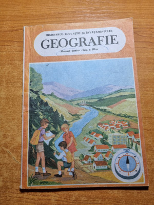 manual de geografie - pentru clasa a 3-a - din anul 1987 foto