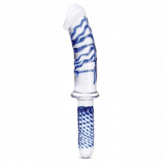 Dildo din sticlă - Glas Realistic Double Ended