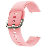 Curea din silicon compatibila cu Huawei Watch GT 2 Pro, Telescoape QR, 22mm, Coral Pink, Very Dream