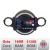 Navigatie Mini 2007-2011 8 core QLED 2K 16+512 360 Android Waze USB Navigatie Internet Youtube Radio Edotec CarStore Technology