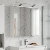 vidaXL Dulap cu oglindă pentru baie Alb 63,5 x 16 x 62,5 cm 889159