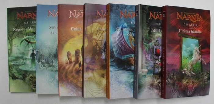 CRONICILE DIN NARNIA de C.S. LEWIS , SET DE 7 VOLUME , 2008