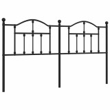 Cumpara ieftin Tablie de pat de schimb metalica, negru, 180 cm