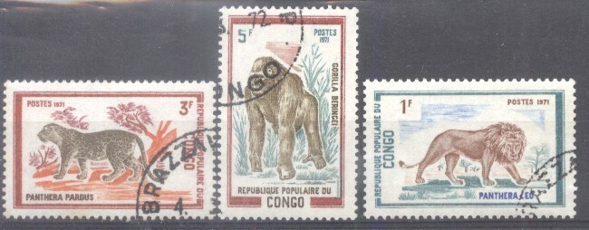 Congo 1972 Animals, used AE.202