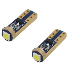 Bec T5 1LED-3030 12V Canbus Nonpolar 80 Lumen Culoare Rosu JSUN03 130120-8 foto