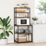 vidaXL Raft de bucătărie Stejar Artizanal 80 x 40 x 168 cm 883891