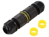 Conector Alimentare AC IP68 cu Şurub Negru SHENZHEN GREENWAY M684B.5P.4-11MM