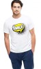 Tricou barbati alb - Smile - S, THEICONIC